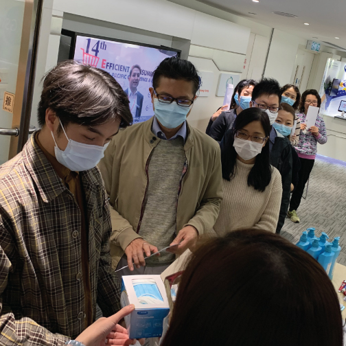 One masks a day for every staff at work