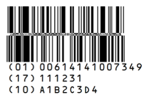 GS1 Databar Expanded Stacked